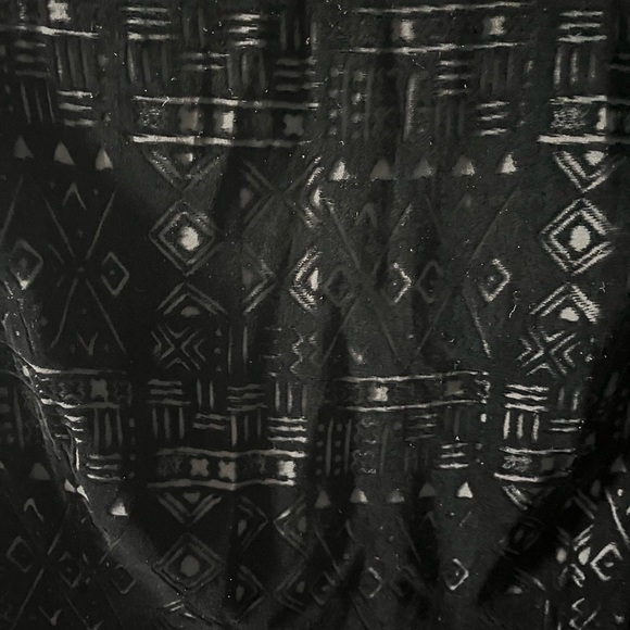 Dolce Vita | Black Velvet Geometric Print Dress with Cutout at Back | Size Small - Picture 3 of 9